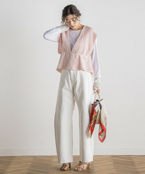 Droite lautreamont / ドロワットロートレアモン カットソー | シアー切替プルオーバー≪洗濯機で洗える≫ | 詳細7