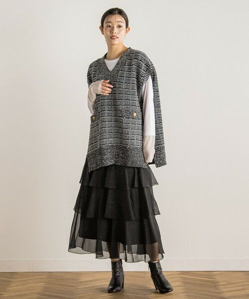 Droite lautreamont / ドロワットロートレアモン カットソー | シアー切替プルオーバー≪洗濯機で洗える≫ | 詳細10