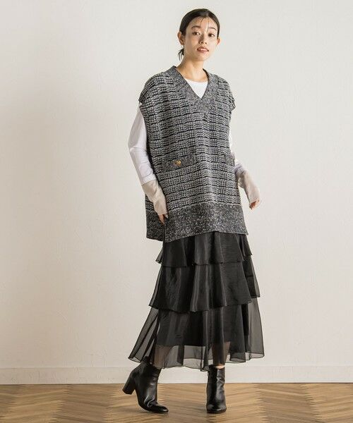 Droite lautreamont / ドロワットロートレアモン カットソー | シアー切替プルオーバー≪洗濯機で洗える≫ | 詳細11