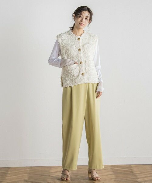 Droite lautreamont / ドロワットロートレアモン カットソー | シアー切替プルオーバー≪洗濯機で洗える≫ | 詳細3