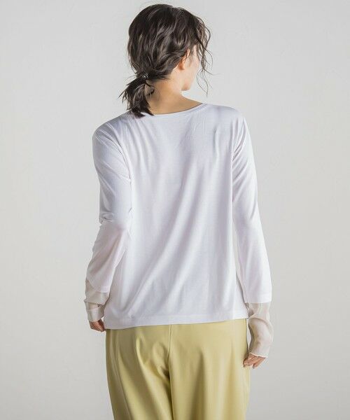 Droite lautreamont / ドロワットロートレアモン カットソー | シアー切替プルオーバー≪洗濯機で洗える≫ | 詳細6