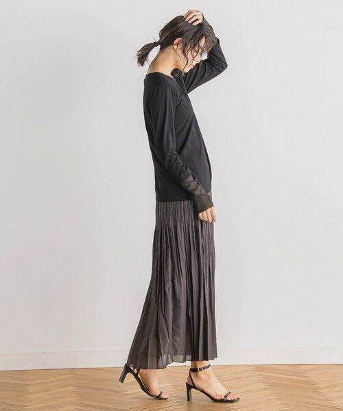 Droite lautreamont / ドロワットロートレアモン カットソー | シアー切替プルオーバー≪洗濯機で洗える≫ | 詳細24