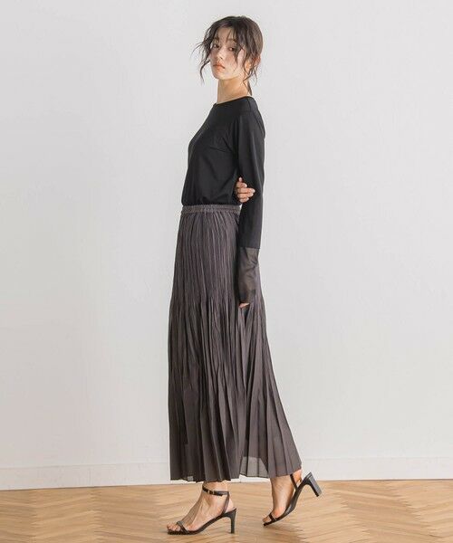 Droite lautreamont / ドロワットロートレアモン カットソー | シアー切替プルオーバー≪洗濯機で洗える≫ | 詳細25