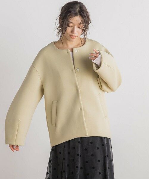 Droite lautreamont / ドロワットロートレアモン テーラードジャケット | 【WEB限定】TRダンボール袖タックジャケット≪手洗い可能≫ | 詳細9