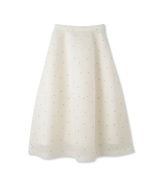 Droite lautreamont / ドロワットロートレアモン ミニ・ひざ丈スカート | ダブルラッセルドット刺繍スカート≪洗濯機で洗える≫ | 詳細17