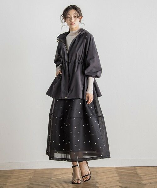 Droite lautreamont / ドロワットロートレアモン ミニ・ひざ丈スカート | ダブルラッセルドット刺繍スカート≪洗濯機で洗える≫ | 詳細19