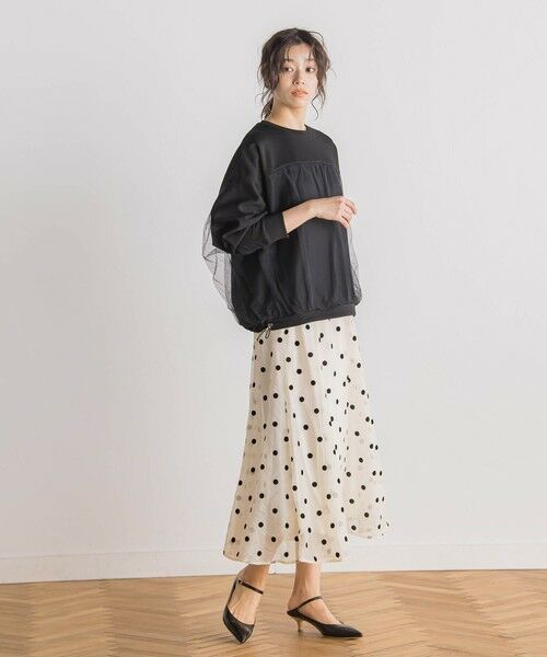 Droite lautreamont / ドロワットロートレアモン ミニ・ひざ丈スカート | 【WEB限定】オーガンジードットフレアスカート | 詳細7