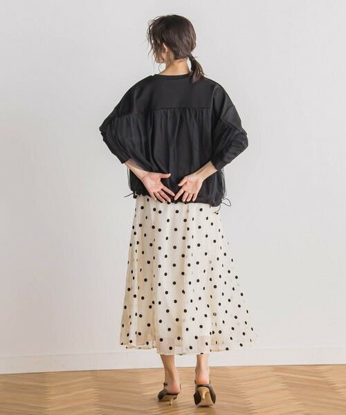 Droite lautreamont / ドロワットロートレアモン ミニ・ひざ丈スカート | 【WEB限定】オーガンジードットフレアスカート | 詳細8
