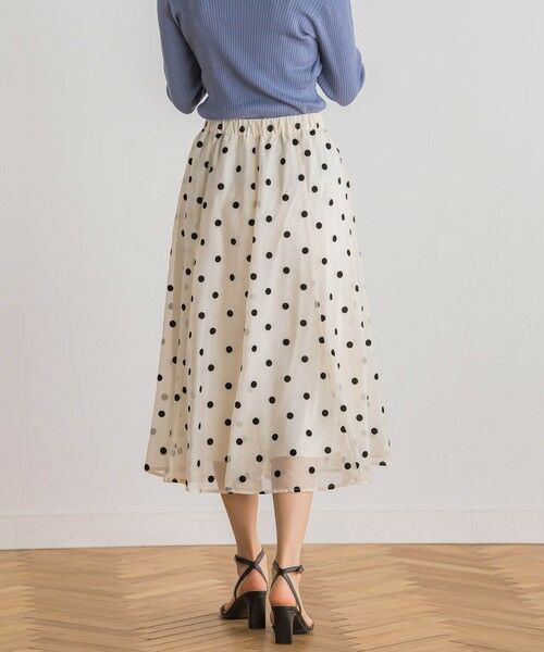 Droite lautreamont / ドロワットロートレアモン ミニ・ひざ丈スカート | 【WEB限定】オーガンジードットフレアスカート | 詳細2