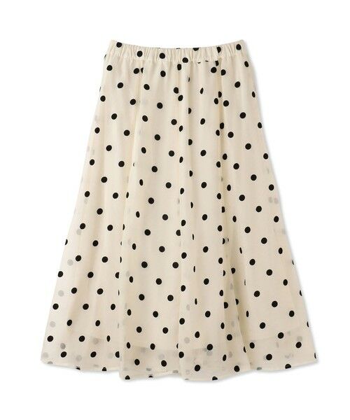 Droite lautreamont / ドロワットロートレアモン ミニ・ひざ丈スカート | 【WEB限定】オーガンジードットフレアスカート | 詳細12