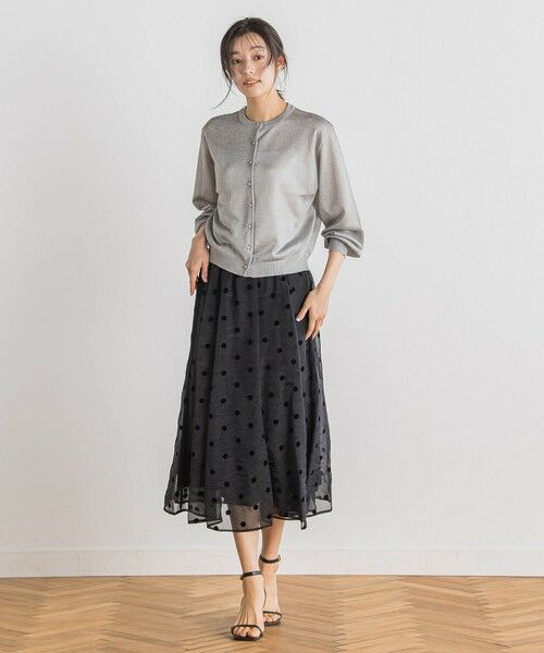 Droite lautreamont / ドロワットロートレアモン ミニ・ひざ丈スカート | 【WEB限定】オーガンジードットフレアスカート | 詳細25