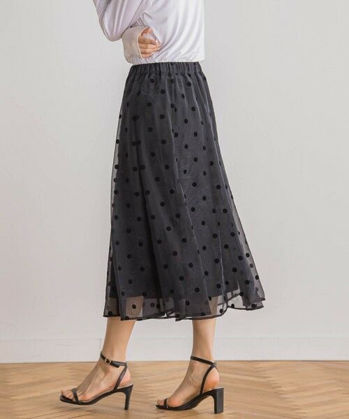 Droite lautreamont / ドロワットロートレアモン ミニ・ひざ丈スカート | 【WEB限定】オーガンジードットフレアスカート | 詳細18