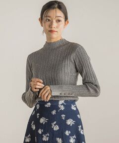 Droite lautreamont / ドロワットロートレアモン ニット・セーター | NEW 袖ボタンランダムリブプルオーバー≪手洗い可能≫