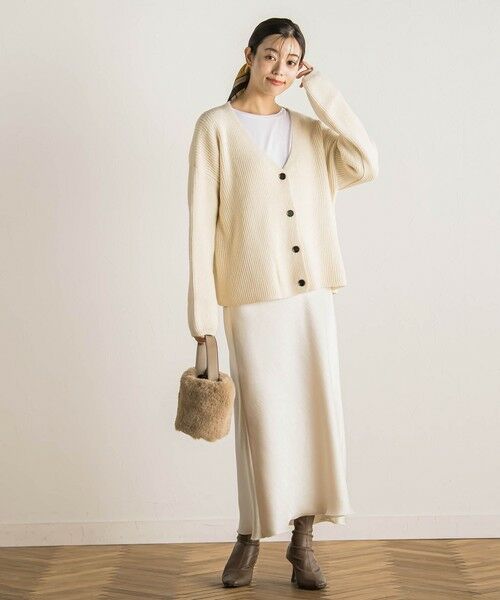 Droite lautreamont / ドロワットロートレアモン カーディガン・ボレロ | 【WEB限定】片畦Vネックカーデ≪手洗い可能≫ | 詳細4