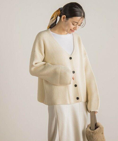 Droite lautreamont / ドロワットロートレアモン カーディガン・ボレロ | 【WEB限定】片畦Vネックカーデ≪手洗い可能≫ | 詳細7