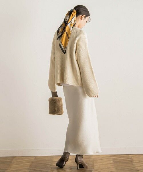 Droite lautreamont / ドロワットロートレアモン カーディガン・ボレロ | 【WEB限定】片畦Vネックカーデ≪手洗い可能≫ | 詳細2