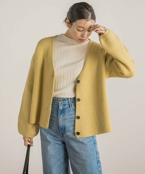 Droite lautreamont / ドロワットロートレアモン カーディガン・ボレロ | 【WEB限定】片畦Vネックカーデ≪手洗い可能≫ | 詳細12