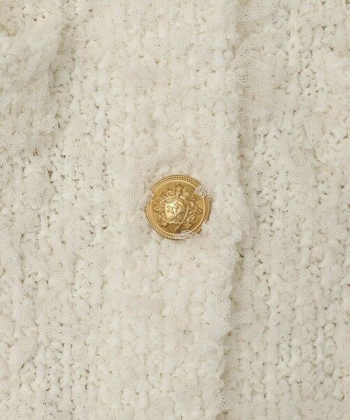 Droite lautreamont / ドロワットロートレアモン ダウンジャケット・ベスト | チュールMIXツイードジレ≪手洗い可能≫ | 詳細11