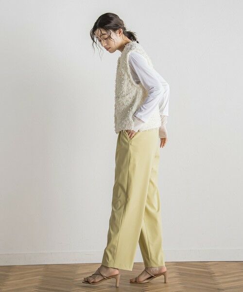 Droite lautreamont / ドロワットロートレアモン ダウンジャケット・ベスト | チュールMIXツイードジレ≪手洗い可能≫ | 詳細2