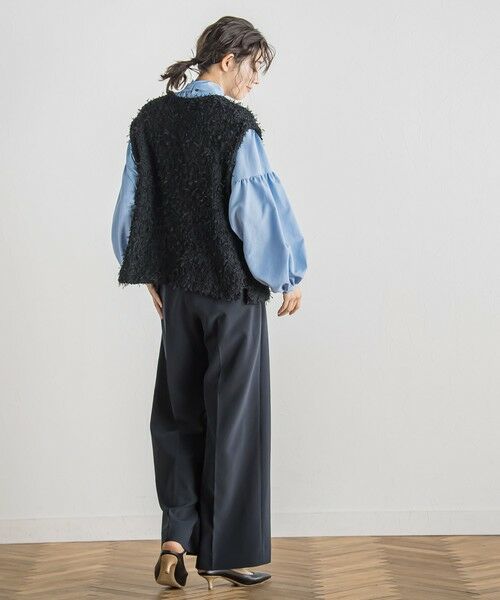 Droite lautreamont / ドロワットロートレアモン ダウンジャケット・ベスト | チュールMIXツイードジレ≪手洗い可能≫ | 詳細15