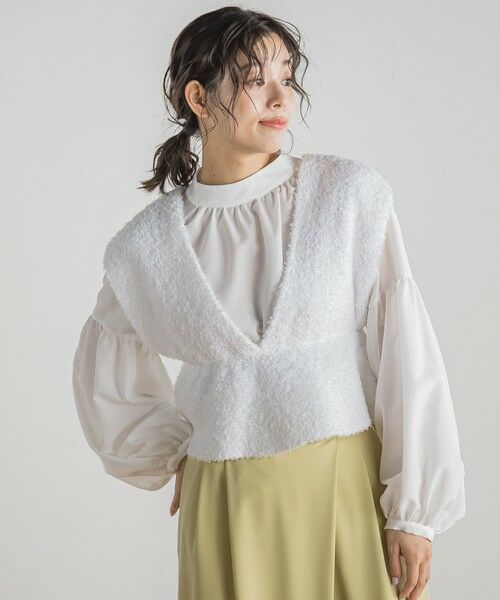 Droite lautreamont / ドロワットロートレアモン ニット・セーター | バタフライヤーンビスチェ≪手洗い可能≫ | 詳細4