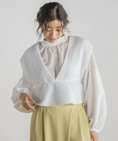 Droite lautreamont / ドロワットロートレアモン ニット・セーター | バタフライヤーンビスチェ≪手洗い可能≫ | 詳細5