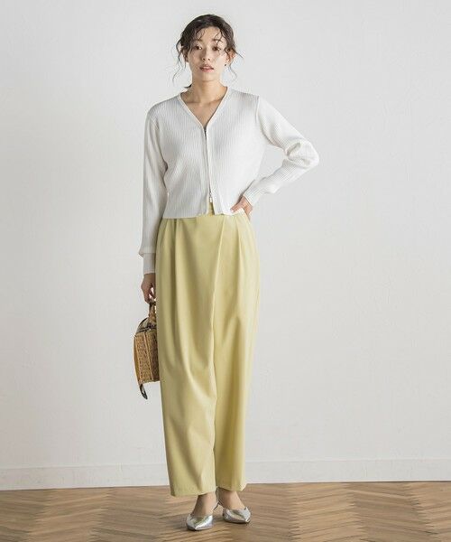 Droite lautreamont / ドロワットロートレアモン カーディガン・ボレロ | ダブルZIP　Vカーデ≪手洗い可能≫ | 詳細1