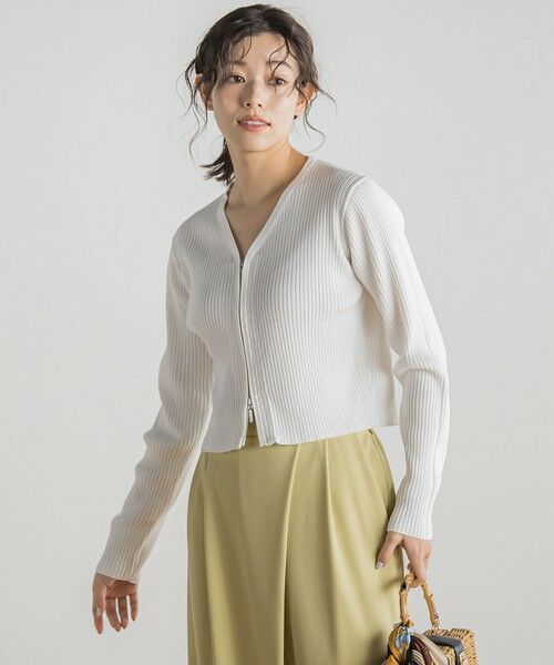 Droite lautreamont / ドロワットロートレアモン カーディガン・ボレロ | ダブルZIP　Vカーデ≪手洗い可能≫ | 詳細5