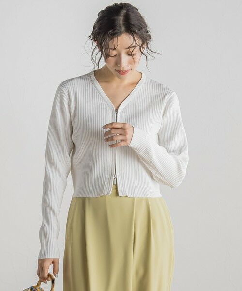 Droite lautreamont / ドロワットロートレアモン カーディガン・ボレロ | ダブルZIP　Vカーデ≪手洗い可能≫ | 詳細6