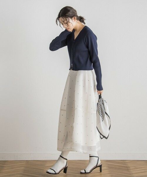 Droite lautreamont / ドロワットロートレアモン カーディガン・ボレロ | ダブルZIP　Vカーデ≪手洗い可能≫ | 詳細12