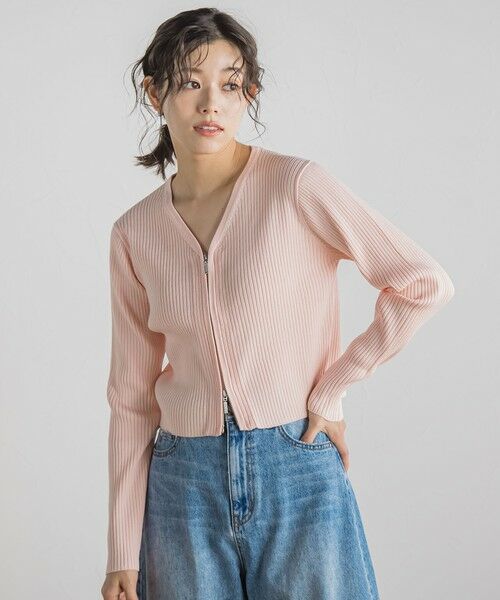 Droite lautreamont / ドロワットロートレアモン カーディガン・ボレロ | ダブルZIP　Vカーデ≪手洗い可能≫ | 詳細22