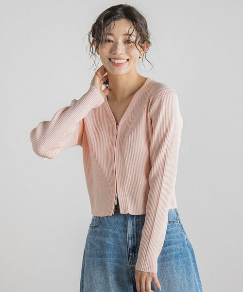 Droite lautreamont / ドロワットロートレアモン カーディガン・ボレロ | ダブルZIP　Vカーデ≪手洗い可能≫ | 詳細23