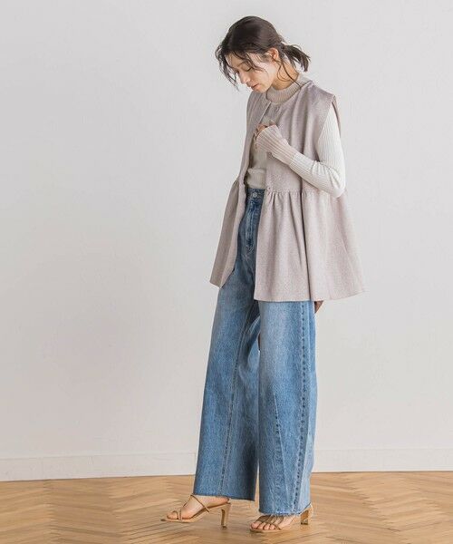 Droite lautreamont / ドロワットロートレアモン ニット・セーター | シアー切替RIBニット≪手洗い可能≫ | 詳細12