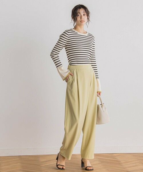 Droite lautreamont / ドロワットロートレアモン ニット・セーター | 【WEB限定】配色フレアスリーブ≪手洗い可能≫ | 詳細4