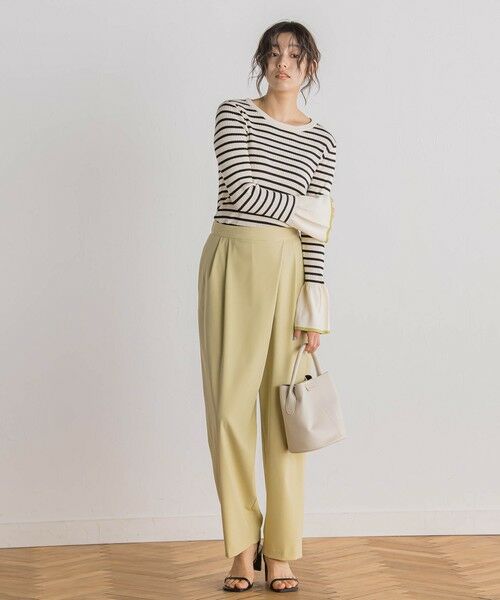 Droite lautreamont / ドロワットロートレアモン ニット・セーター | 【WEB限定】配色フレアスリーブ≪手洗い可能≫ | 詳細7