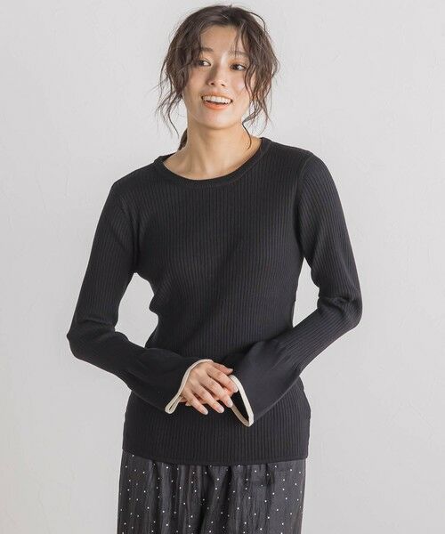 Droite lautreamont / ドロワットロートレアモン ニット・セーター | 【WEB限定】配色フレアスリーブ≪手洗い可能≫ | 詳細15