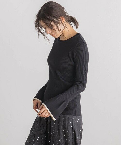 Droite lautreamont / ドロワットロートレアモン ニット・セーター | 【WEB限定】配色フレアスリーブ≪手洗い可能≫ | 詳細16