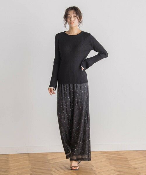 Droite lautreamont / ドロワットロートレアモン ニット・セーター | 【WEB限定】配色フレアスリーブ≪手洗い可能≫ | 詳細19