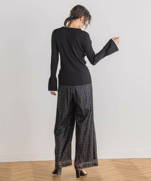 Droite lautreamont / ドロワットロートレアモン ニット・セーター | 【WEB限定】配色フレアスリーブ≪手洗い可能≫ | 詳細20