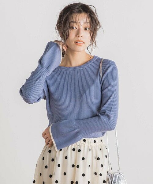 Droite lautreamont / ドロワットロートレアモン ニット・セーター | 【WEB限定】配色フレアスリーブ≪手洗い可能≫ | 詳細23