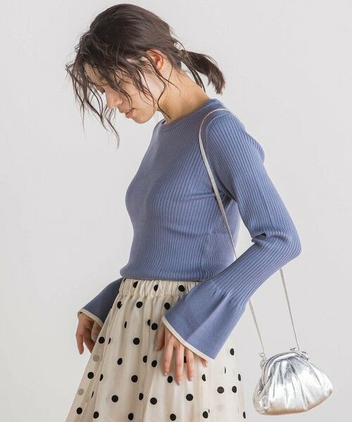 Droite lautreamont / ドロワットロートレアモン ニット・セーター | 【WEB限定】配色フレアスリーブ≪手洗い可能≫ | 詳細24