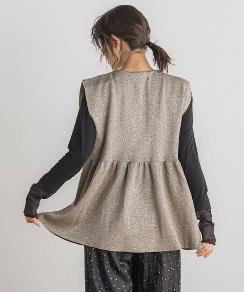 Droite lautreamont / ドロワットロートレアモン ニット・セーター | 【WEB限定】ラメペプラムニットベスト≪手洗い可能≫ | 詳細1