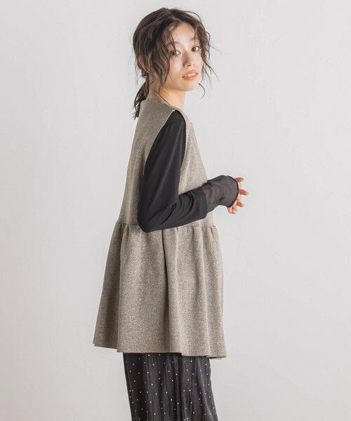 Droite lautreamont / ドロワットロートレアモン ニット・セーター | 【WEB限定】ラメペプラムニットベスト≪手洗い可能≫ | 詳細2