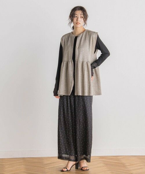 Droite lautreamont / ドロワットロートレアモン ニット・セーター | 【WEB限定】ラメペプラムニットベスト≪手洗い可能≫ | 詳細3