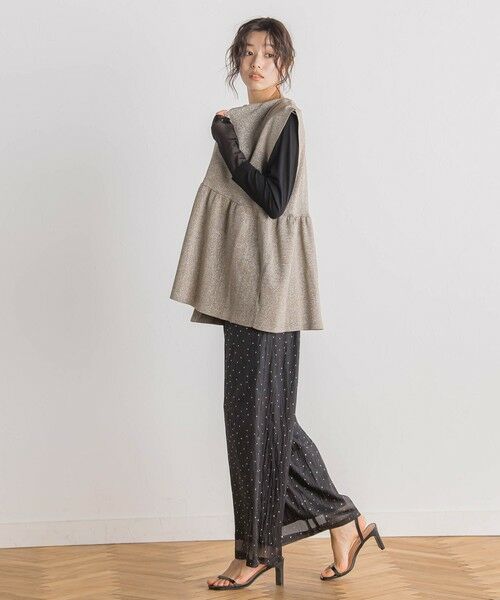 Droite lautreamont / ドロワットロートレアモン ニット・セーター | 【WEB限定】ラメペプラムニットベスト≪手洗い可能≫ | 詳細4