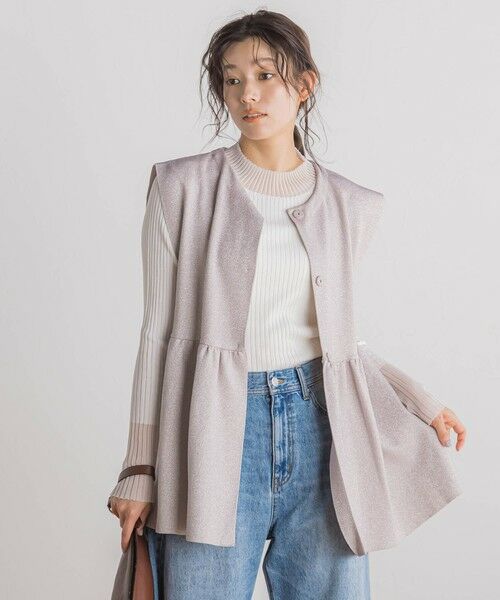 Droite lautreamont / ドロワットロートレアモン ニット・セーター | 【WEB限定】ラメペプラムニットベスト≪手洗い可能≫ | 詳細11