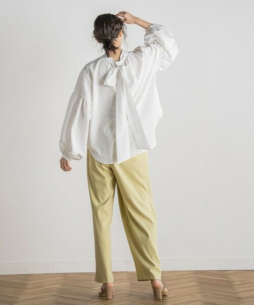 Droite lautreamont / ドロワットロートレアモン シャツ・ブラウス | ライトタンブラーボウタイブラウス≪洗濯機で洗える≫ | 詳細2