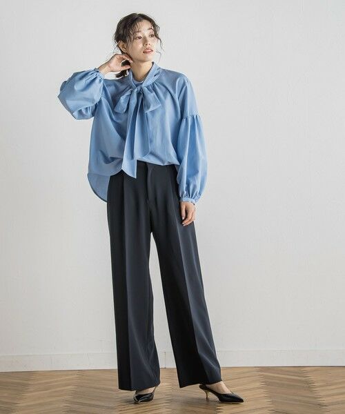 Droite lautreamont / ドロワットロートレアモン シャツ・ブラウス | ライトタンブラーボウタイブラウス≪洗濯機で洗える≫ | 詳細24