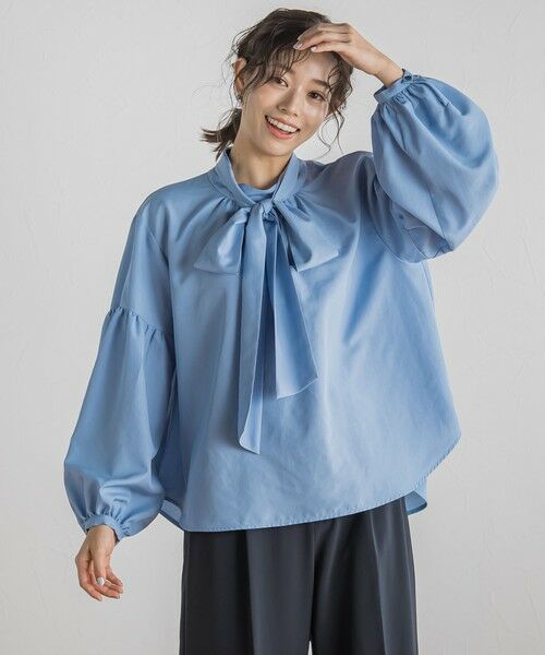Droite lautreamont / ドロワットロートレアモン シャツ・ブラウス | ライトタンブラーボウタイブラウス≪洗濯機で洗える≫ | 詳細25
