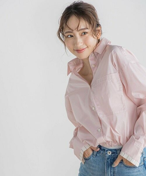 Droite lautreamont / ドロワットロートレアモン シャツ・ブラウス | ドロストクロップドシャツ≪洗濯機で洗える≫ | 詳細1